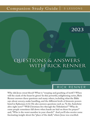 cover image of Questions and Answers with Rick Renner 2023